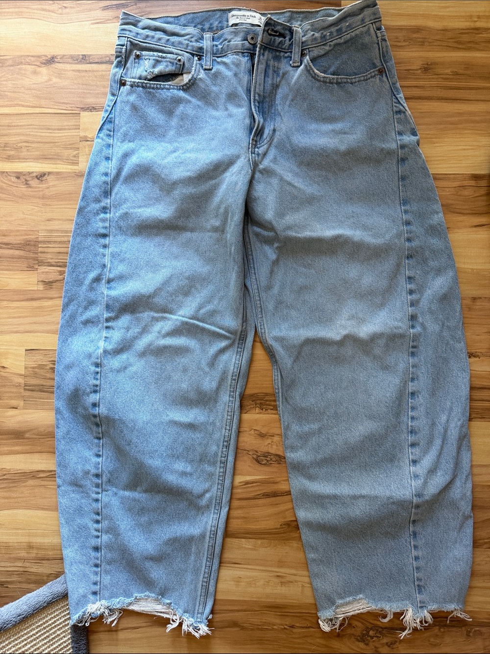 Abercrombie & Fitch Light Blue High-Waist Jeans